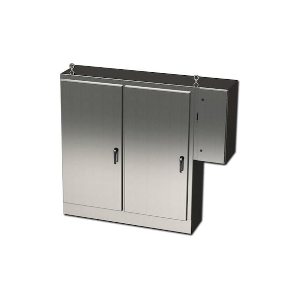 Saginaw Control & Engineering 3 Point Latch with Padlock Handle Electrical Enclosures, 72 in H, 18 in D, 65-3/4 in W SCE-72XD6618SS - main